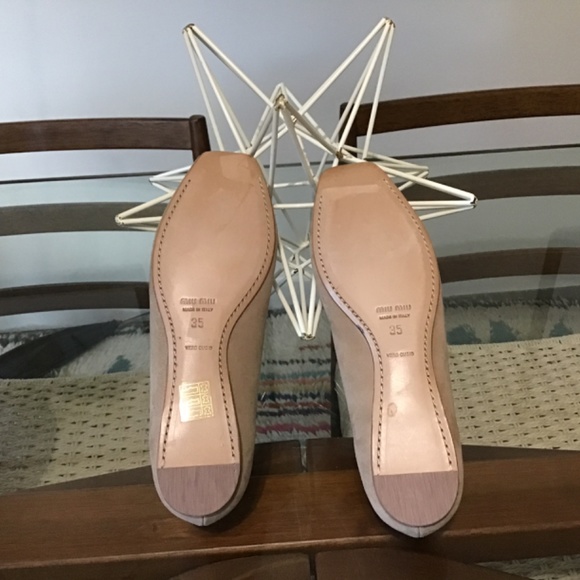 Miu Miu Suede Ballet Flats - Picture 3 of 4